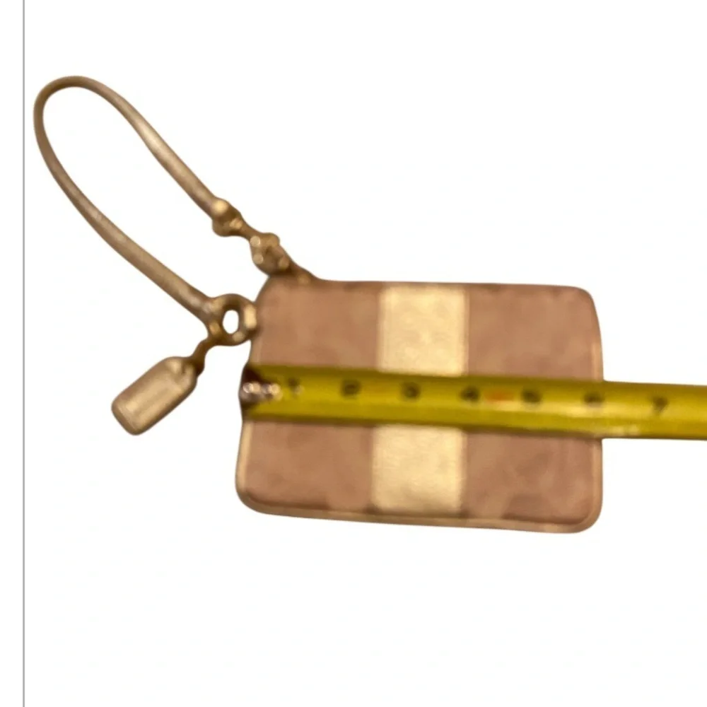 Coach Julia Optic Art Lurex Gold Wristlet